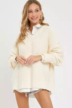 V Neck Oversized Sweater