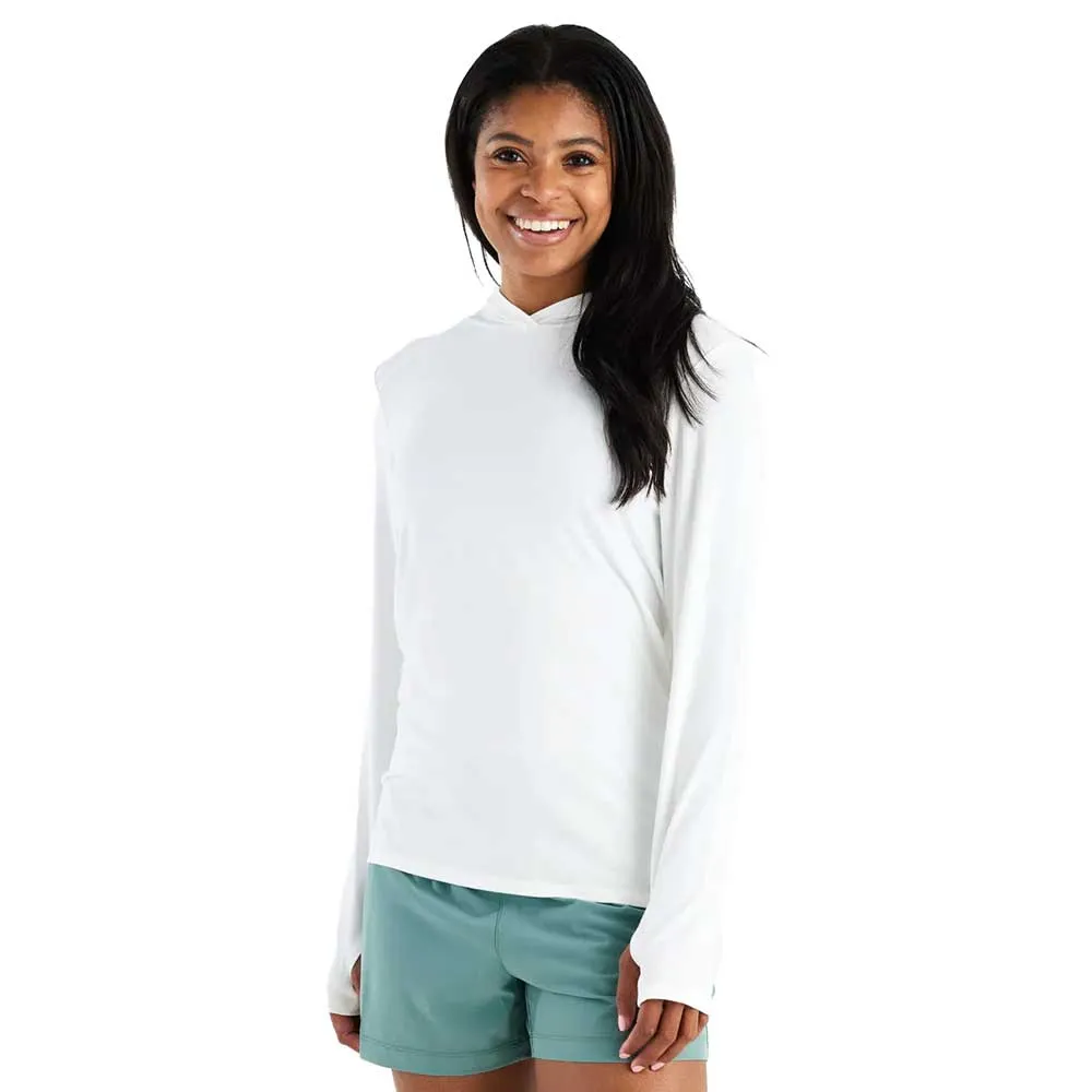 Women's Bamboo Shade Hoodie II  - Bright White