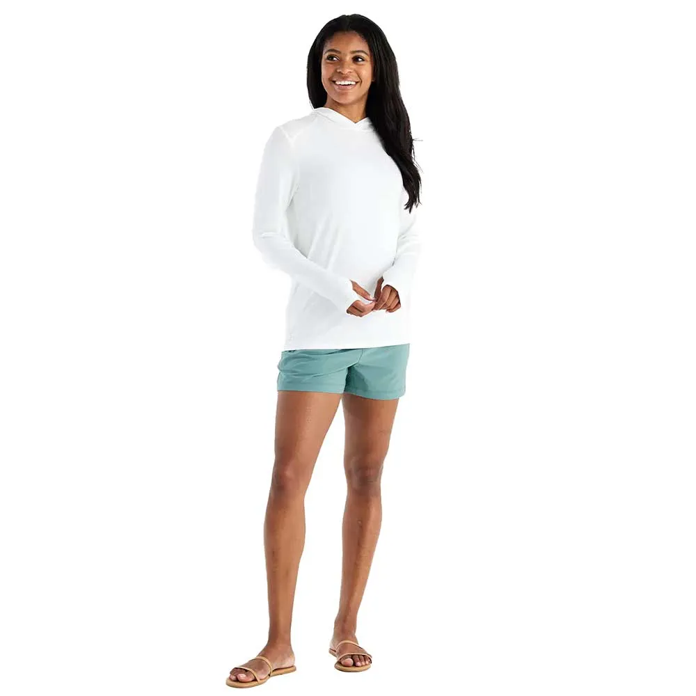 Women's Bamboo Shade Hoodie II  - Bright White