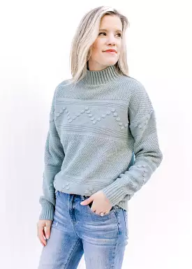 X Blue Haze Pom Pom Sweater