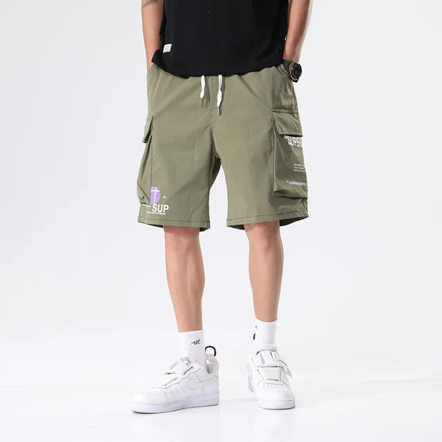 Xituodai Summer Cargo Shorts Men 2022 New Multi-Pockets Hip Hop Streetwear Baggy Jogger Shorts Male Casual Beach Shorts Plus Siz