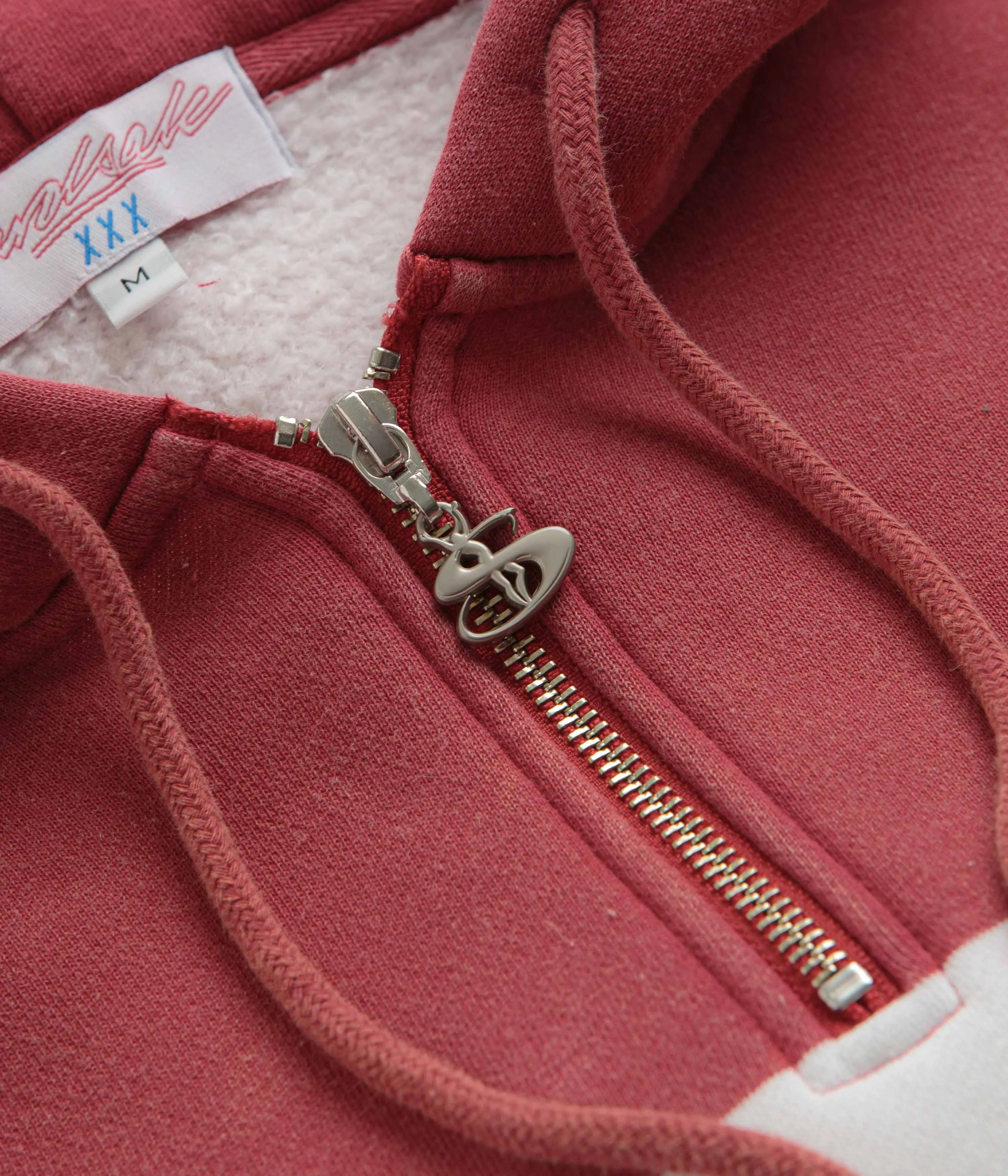 Yardsale Phantasy Quarter Zip Hoodie - Red / White / Navy