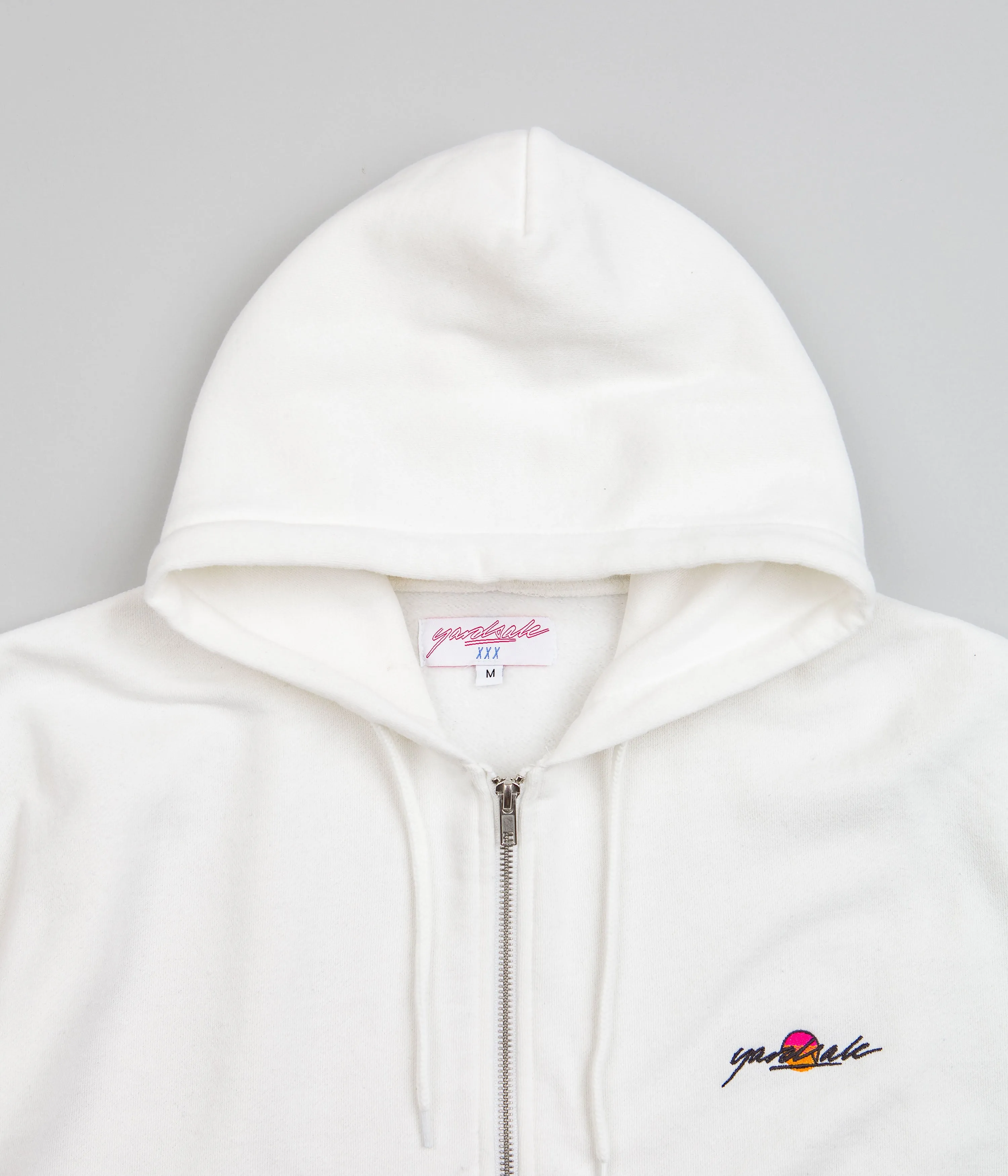 Yardsale Sunscript Full-Zip Hoodie - Off-White