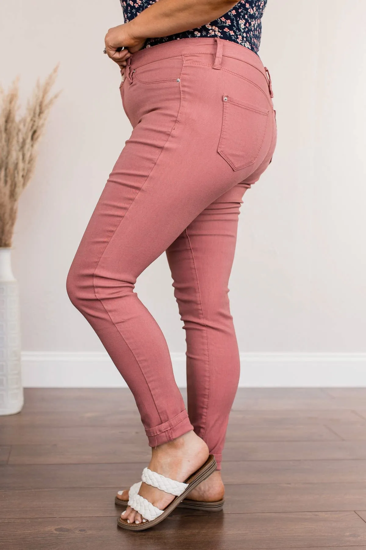 YMI Mid-Rise Jeggings- Rosaline Wash