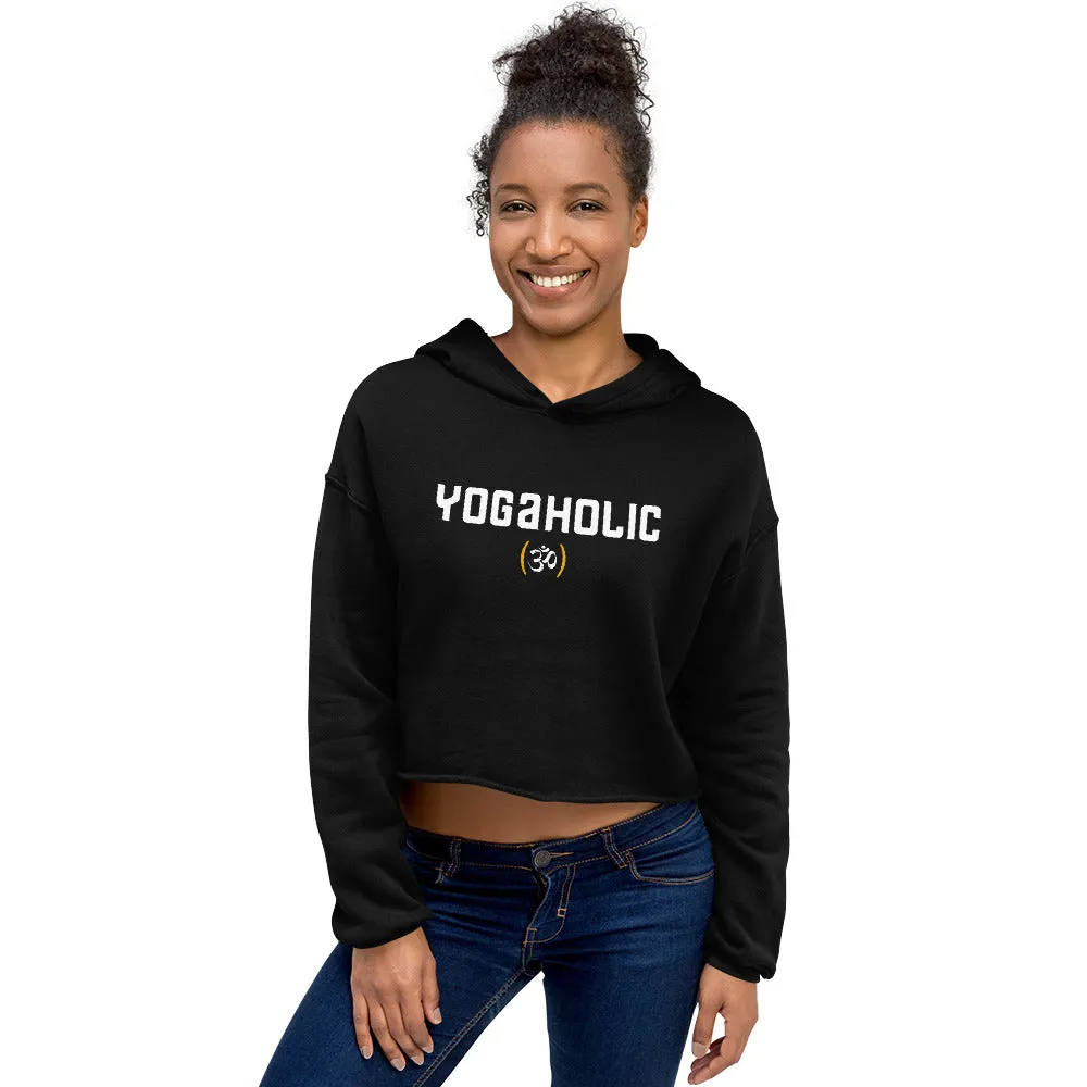 Yogaholic - Crop Fleece Hoodie