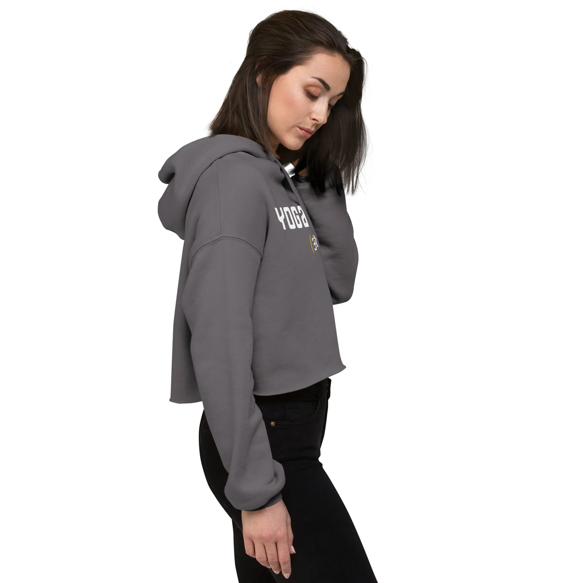 Yogaholic - Crop Fleece Hoodie