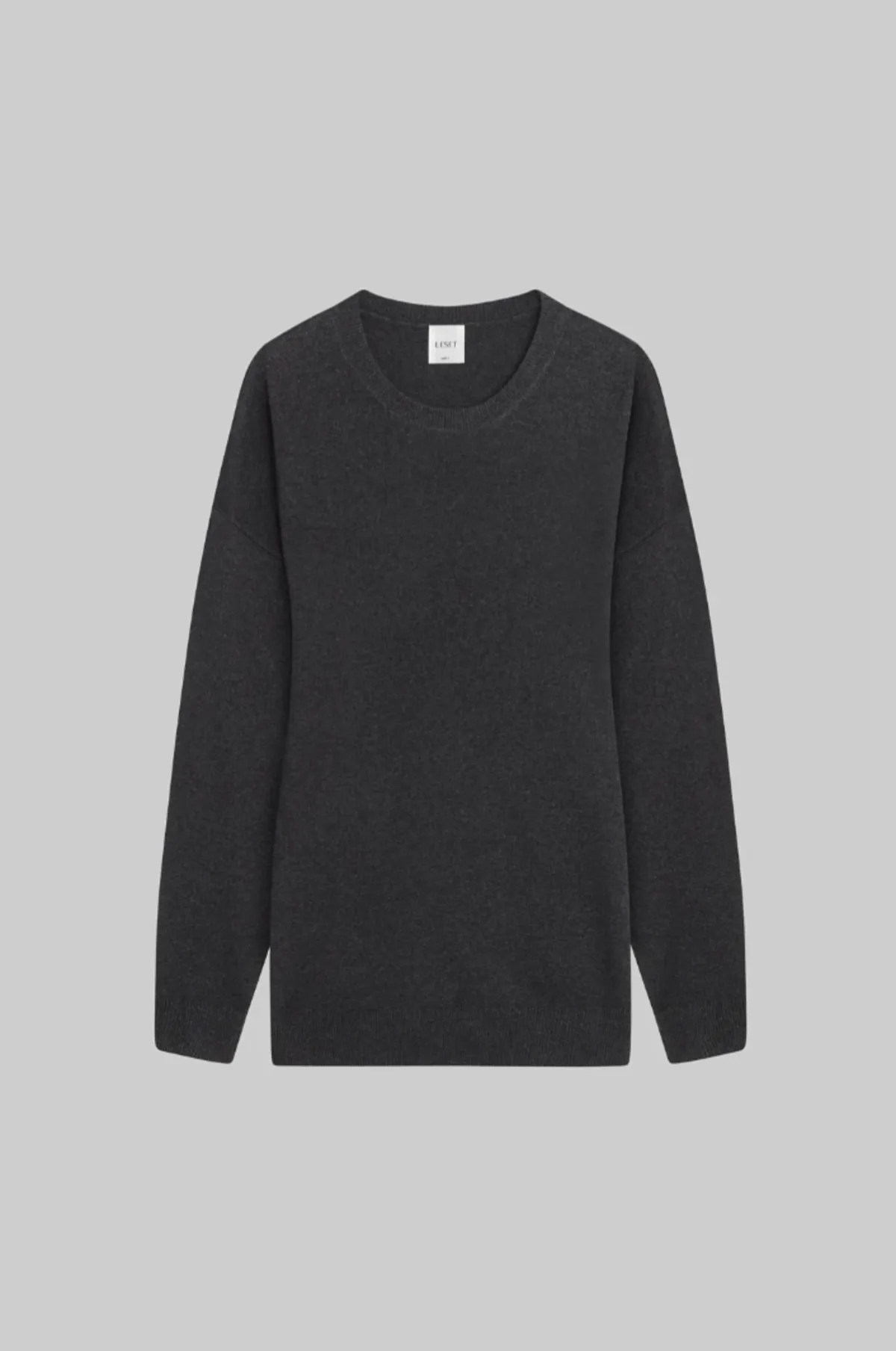 Zoe Oversized Crew sweater - Asphalt